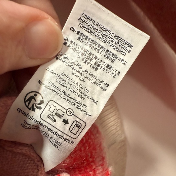 Boden Edie Fair Isle Jumper Sweater, Robin, size XS, Wool, Alpaca mix - Picture 6 of 10